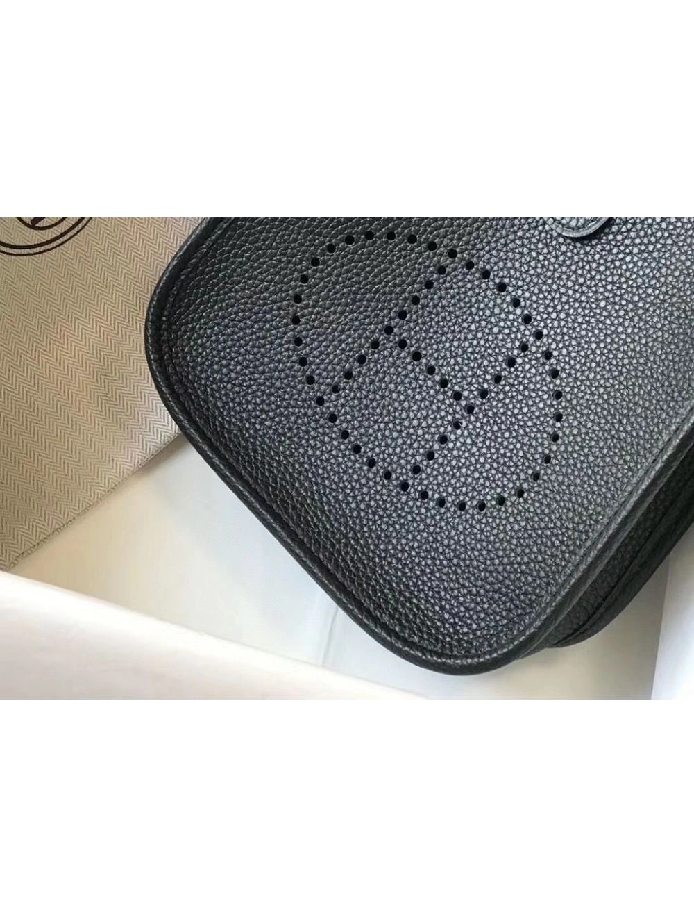 Hermes Evelyne III TPM Bag In Black Clemence Leather