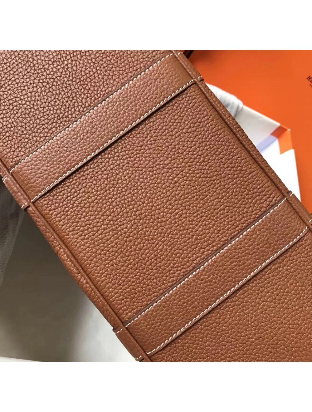 Hermes Garden Party 30 Bag In Gold Taurillon Leather