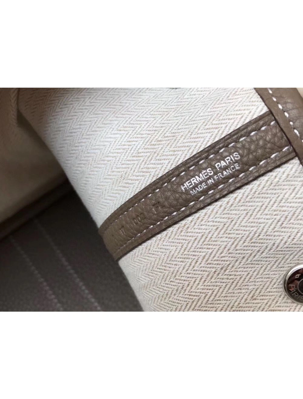 Hermes Garden Party 30 Bag In Taupe Taurillon Leather