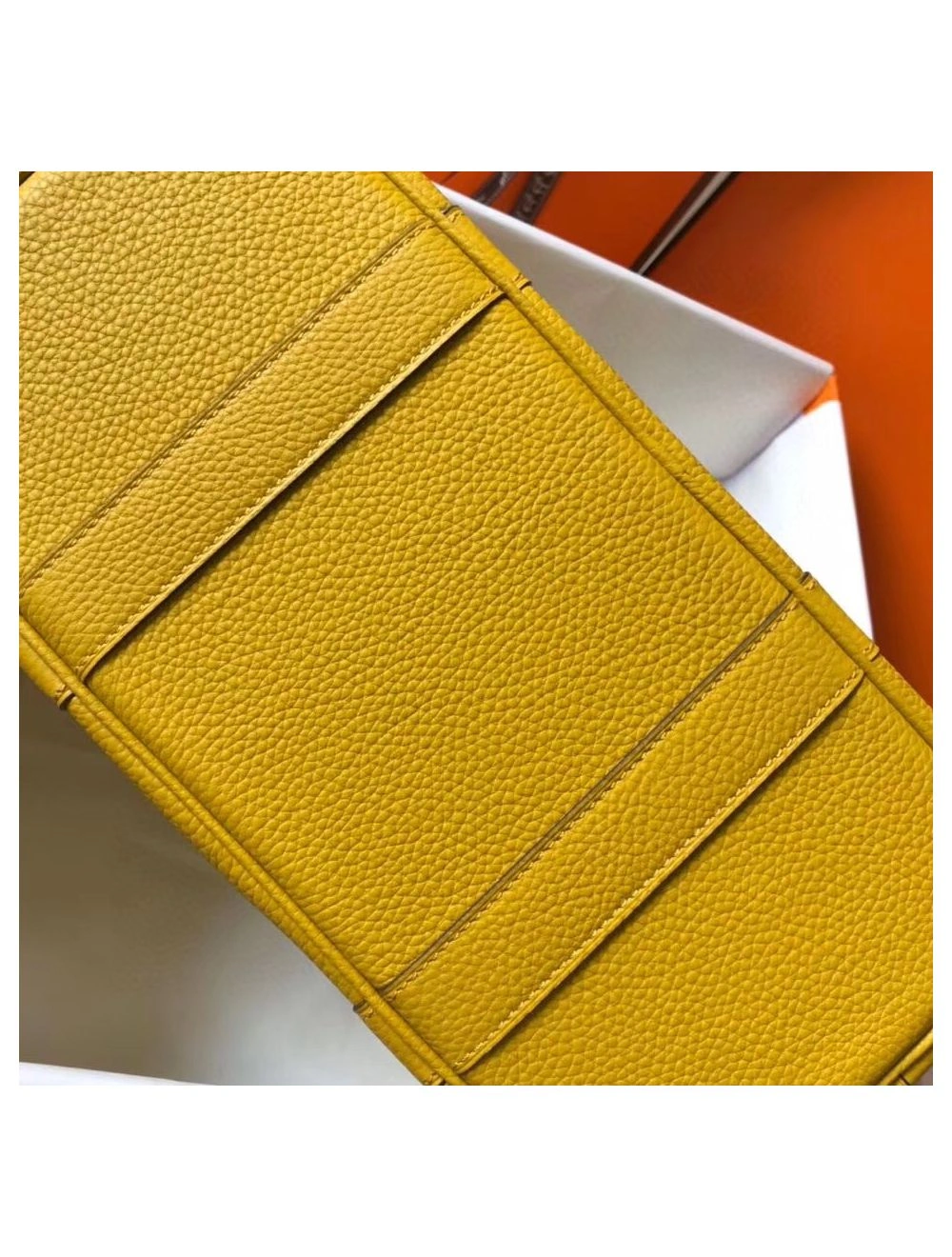 Hermes Garden Party 30 Bag In Yellow Taurillon Leather