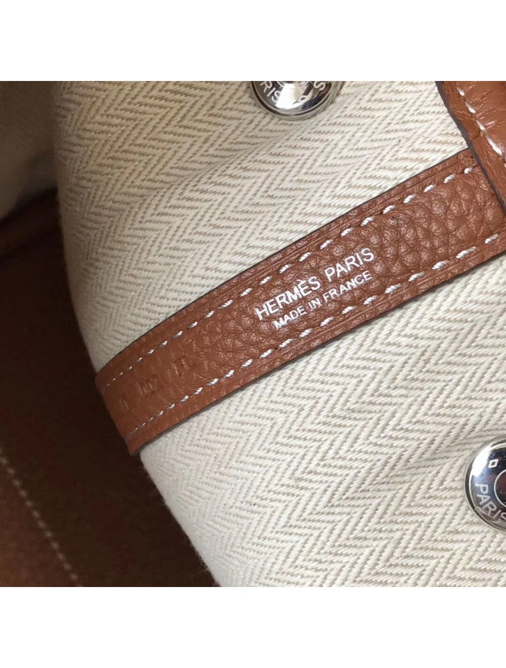 Hermes Garden Party 36 Bag In Gold Clemence Leather