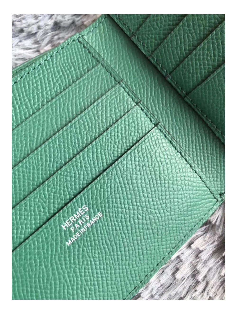 Hermes Green MC2 Copernic Compact Wallet