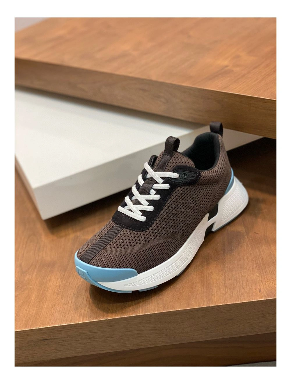 Hermes Heros Sneakers in Black Knit and Black Suede