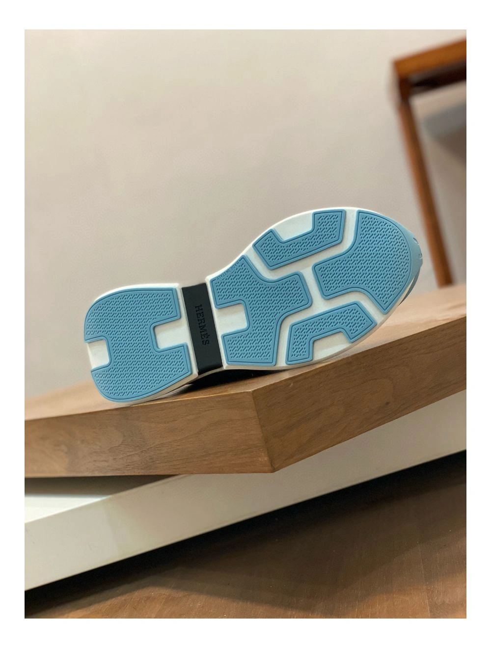 Hermes Heros Sneakers in Black Knit and Black Suede