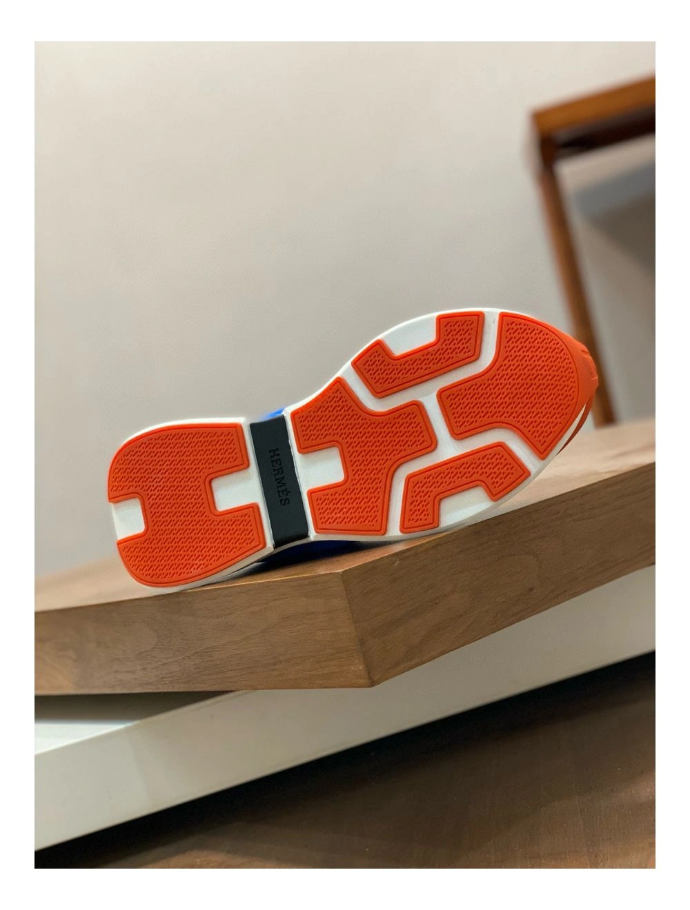 Hermes Heros Sneakers in Blue Technical Knit