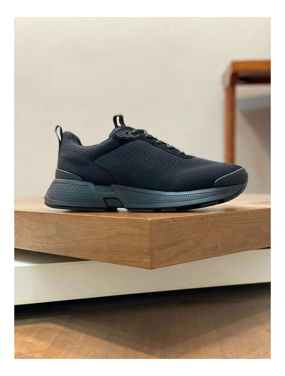 Hermes Heros Sneakers in Noir Technical Knit