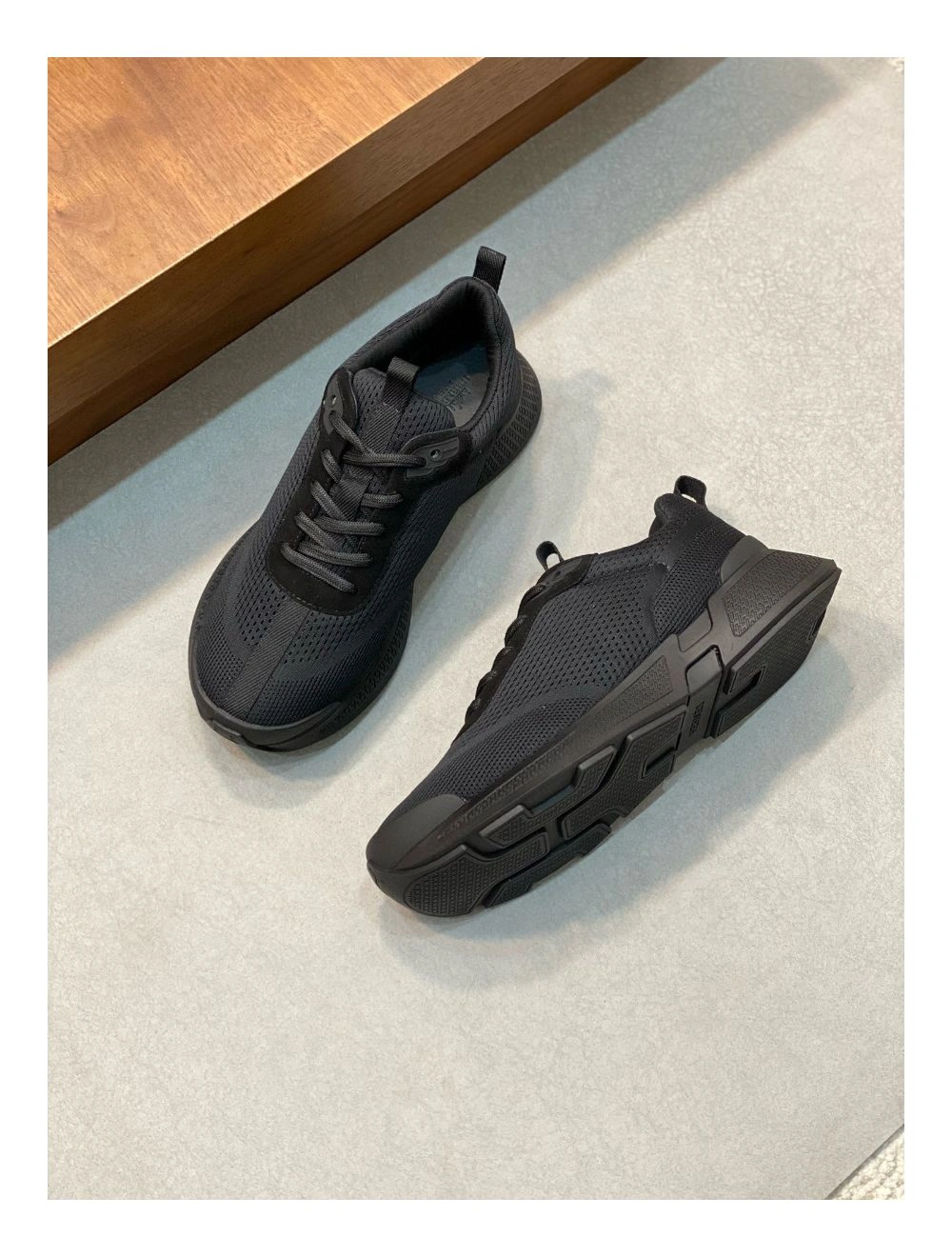 Hermes Heros Sneakers in Noir Technical Knit