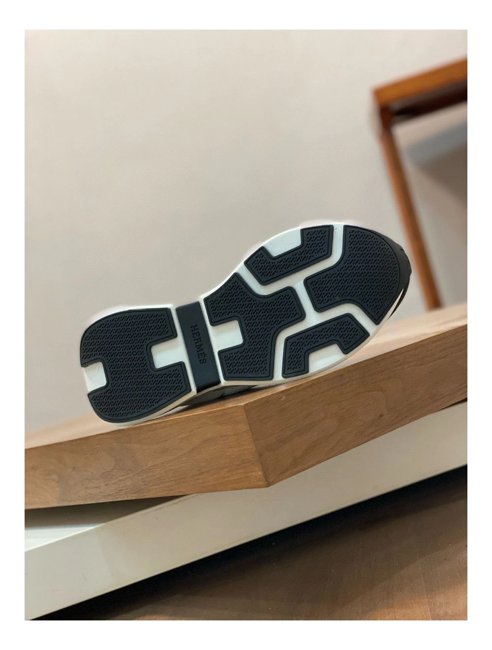 Hermes Heros Sneakers in White Technical Knit