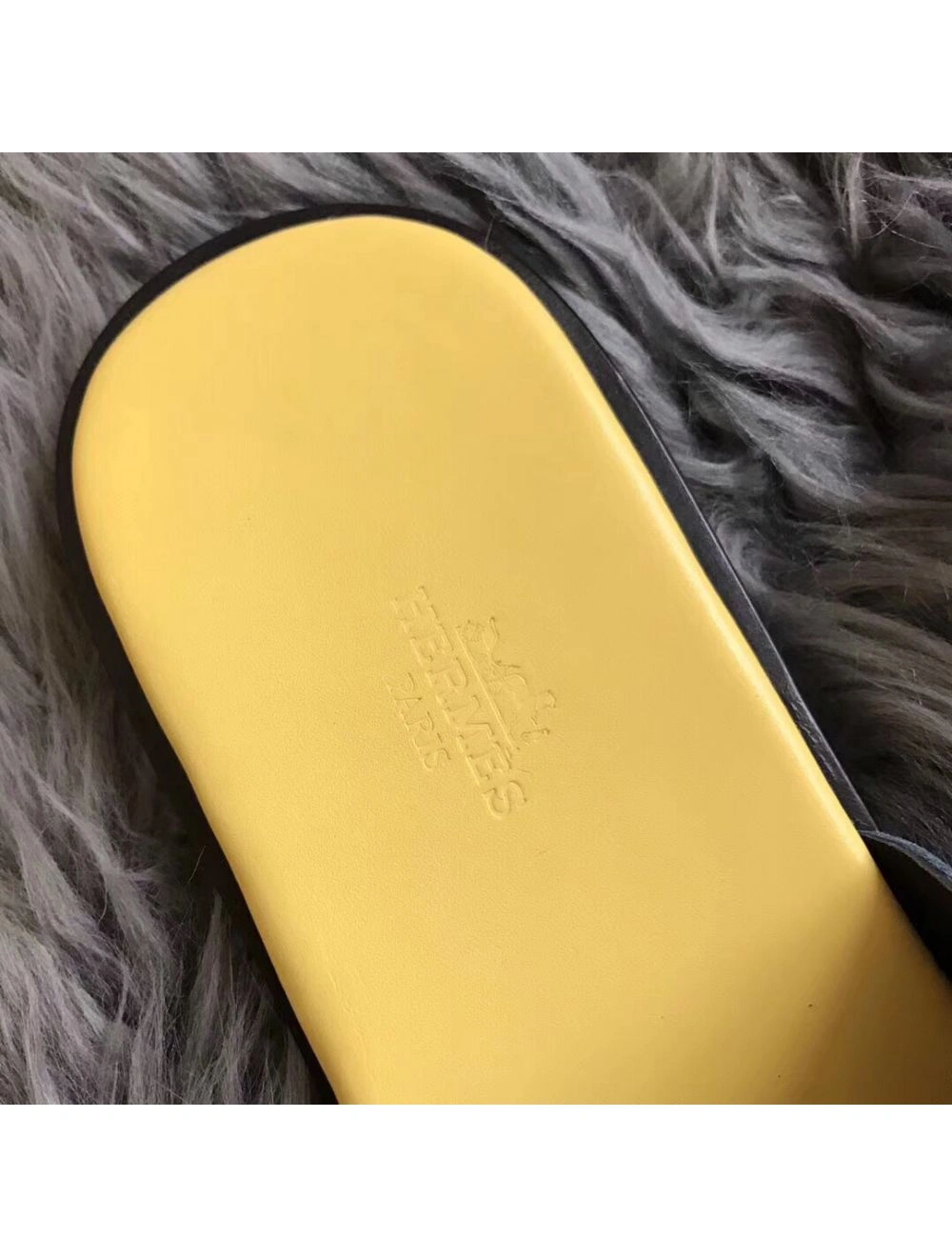 Hermes Izmir Sandals In Dark Green Swift Leather