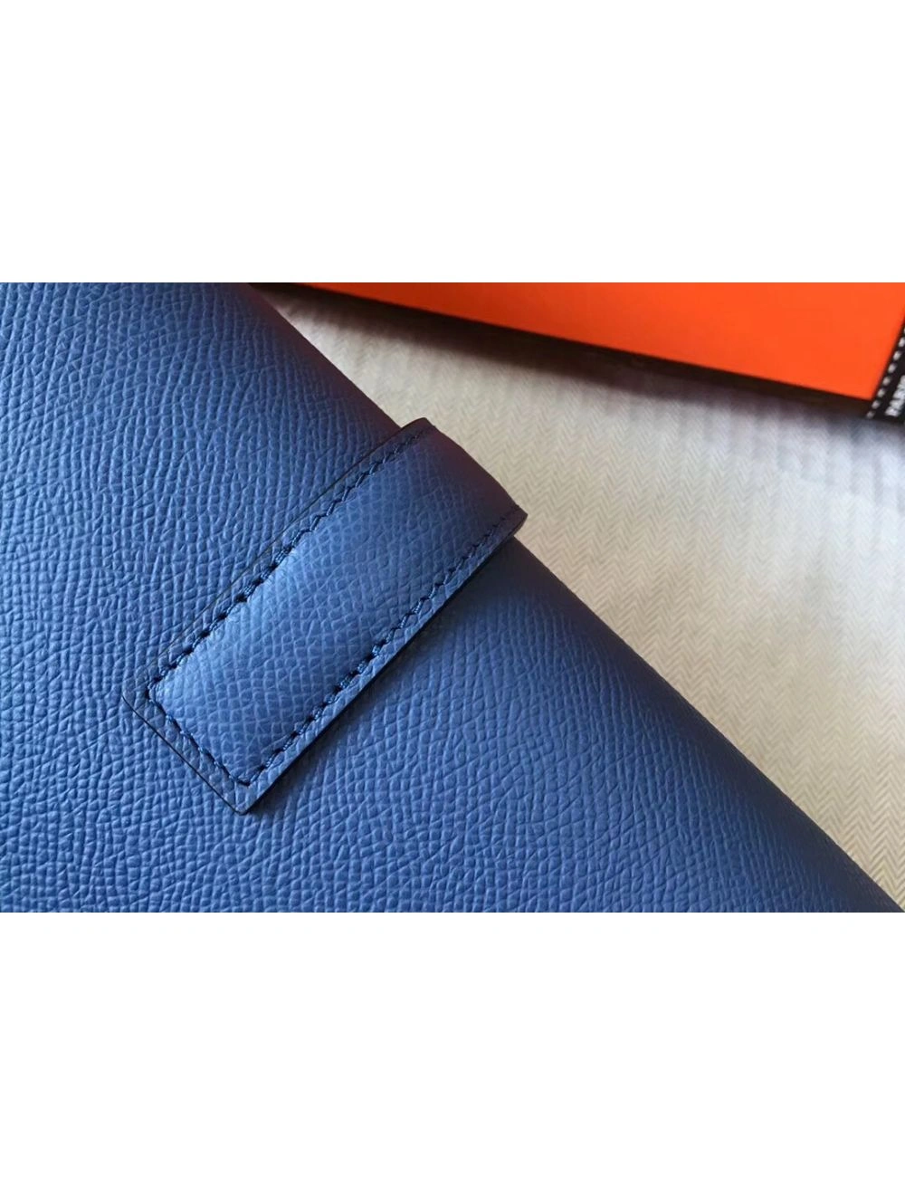Hermes Jige Elan 29 Clutch In Blue Agate Epsom Leather
