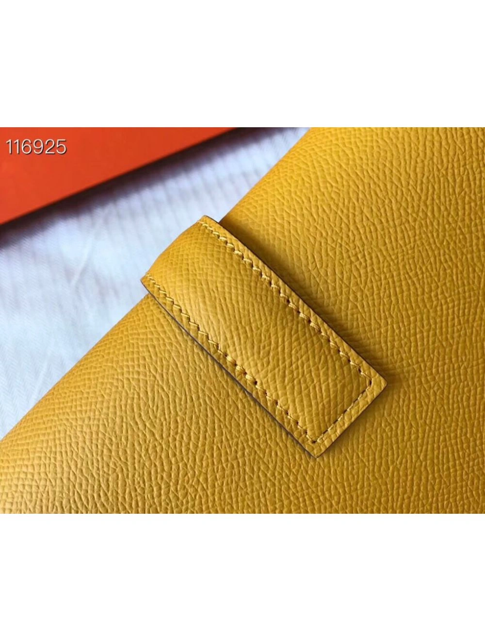Hermes Jige Elan 29 Clutch In Yellow Epsom Leather