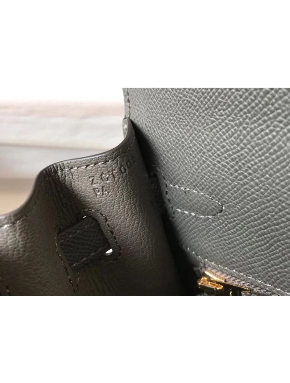 Hermes Kelly 25cm Sellier Bag In Ardoise Epsom Leather