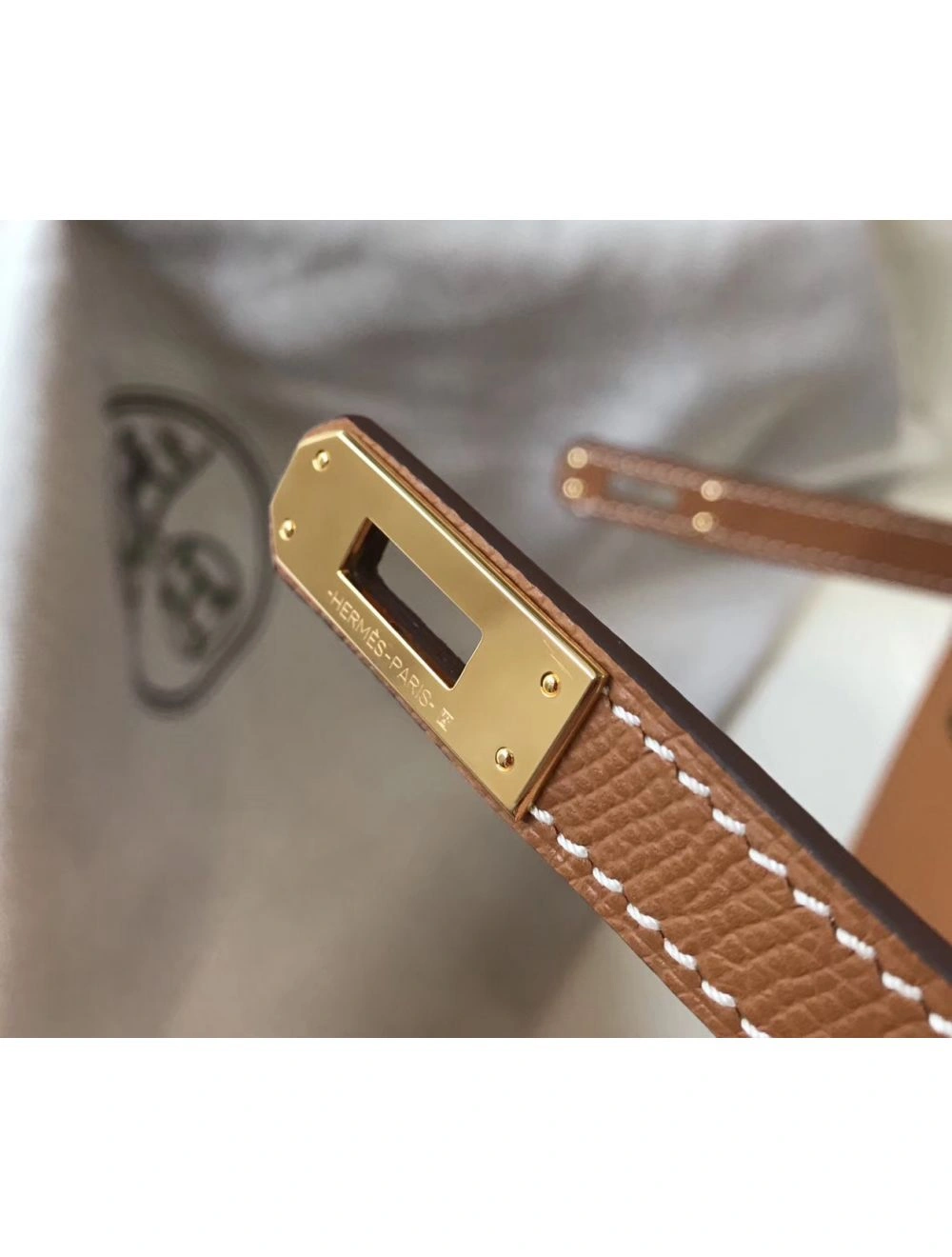 Hermes Kelly 25cm Sellier Bag In Gold Epsom Leather