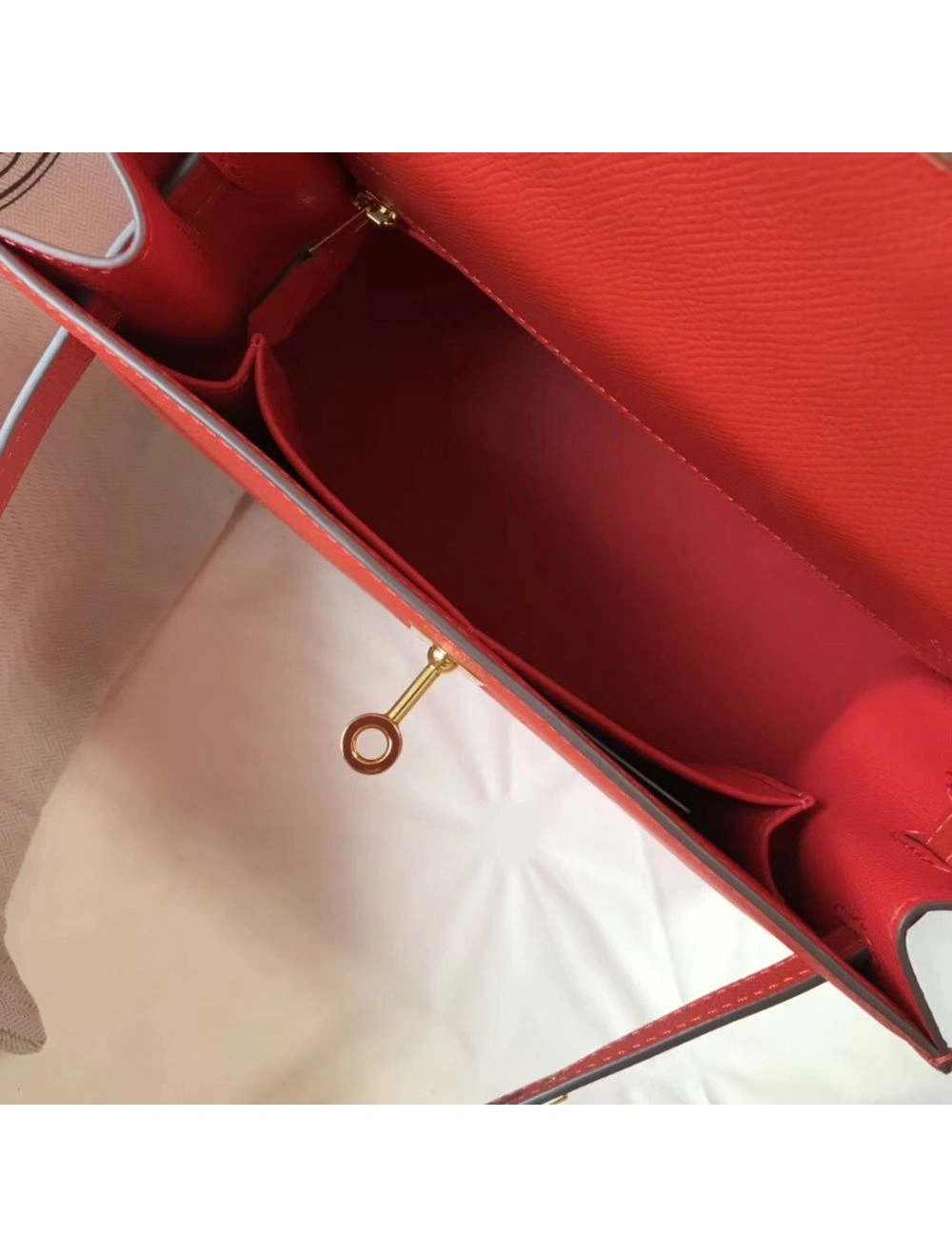 Hermes Kelly 25cm Sellier Bag In Piment Epsom Leather