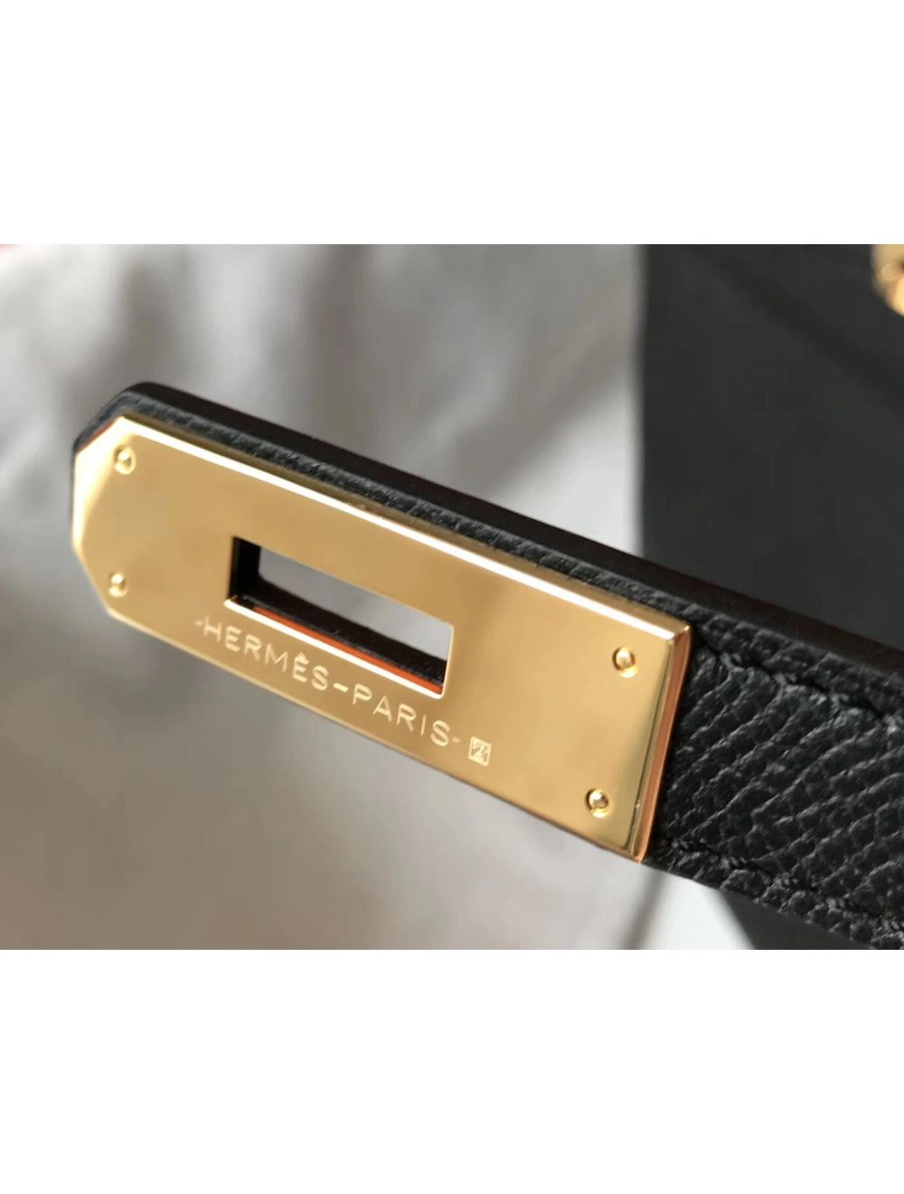 Hermes Kelly 32cm Bag In Black Epsom Leather GHW