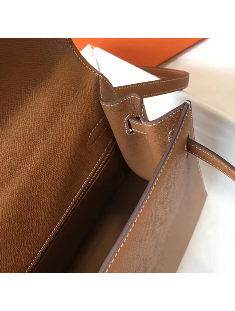 Hermes Kelly 32cm Bag In Gold Epsom Leather GHW