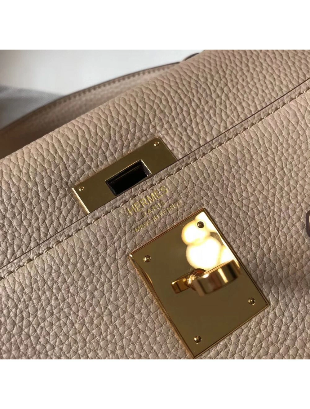 Hermes Kelly 32cm Bag In Trench Clemence Leather GHW