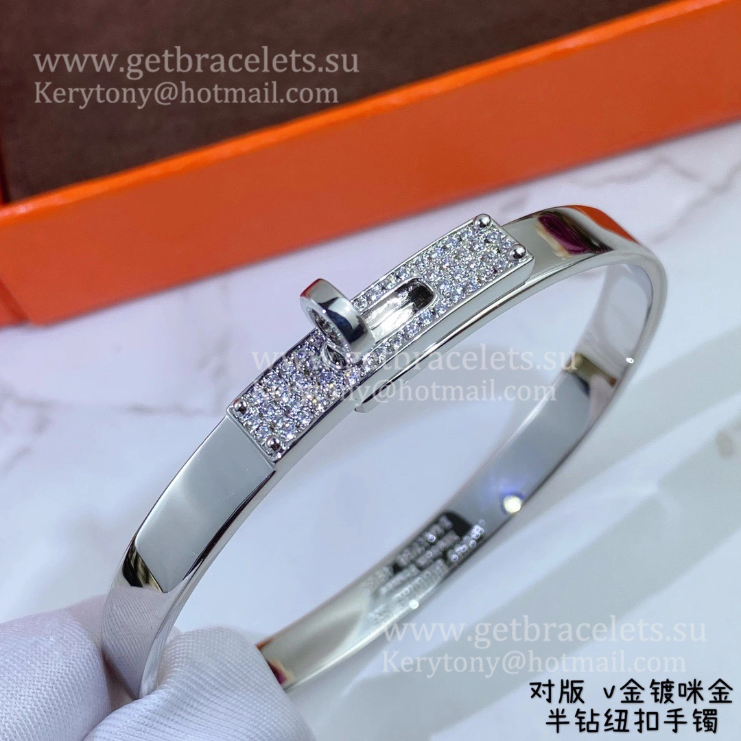 Hermes Kelly Bracelet With Diamonds Silver Yellow Gold Rose Gold Fine Jewellery England Sale