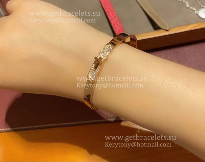 Hermes Kelly Bracelet With Diamonds Silver Yellow Gold Rose Gold Fine Jewellery England Sale
