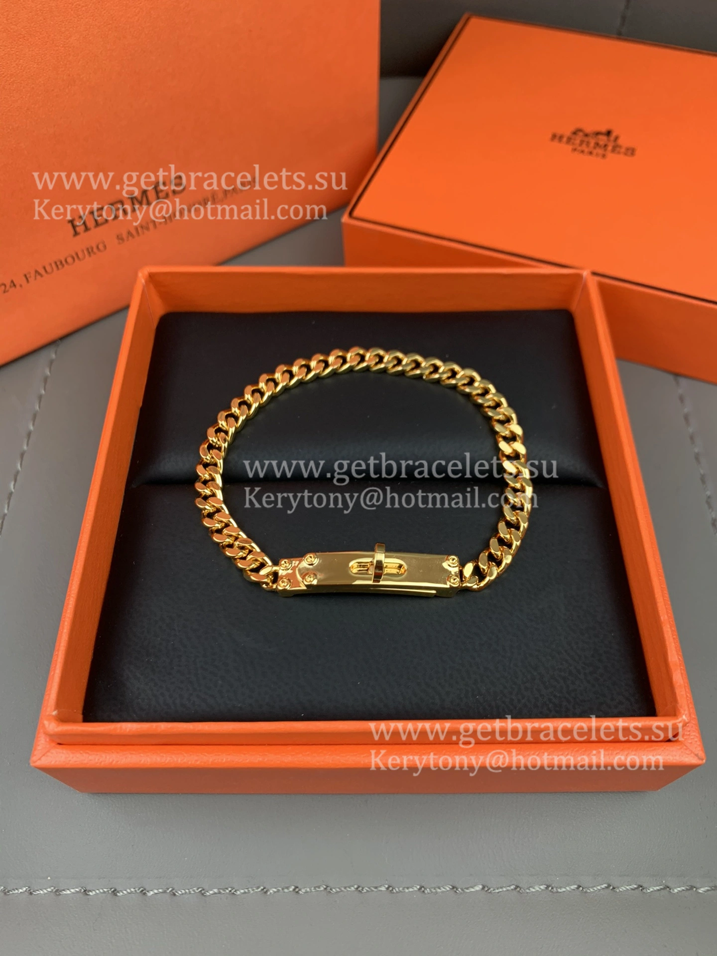 Hermes Kelly Chaine Bracelet Rose Gold With Diamonds Nice Review