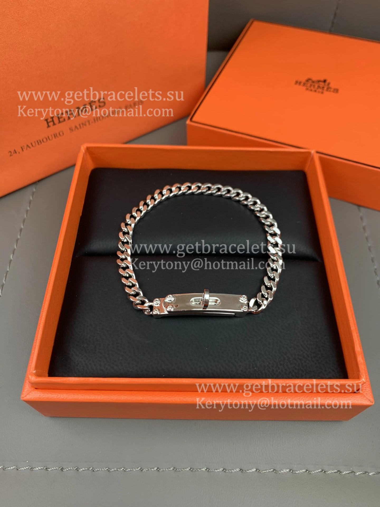 Hermes Kelly Chaine Bracelet Rose Gold With Diamonds Nice Review