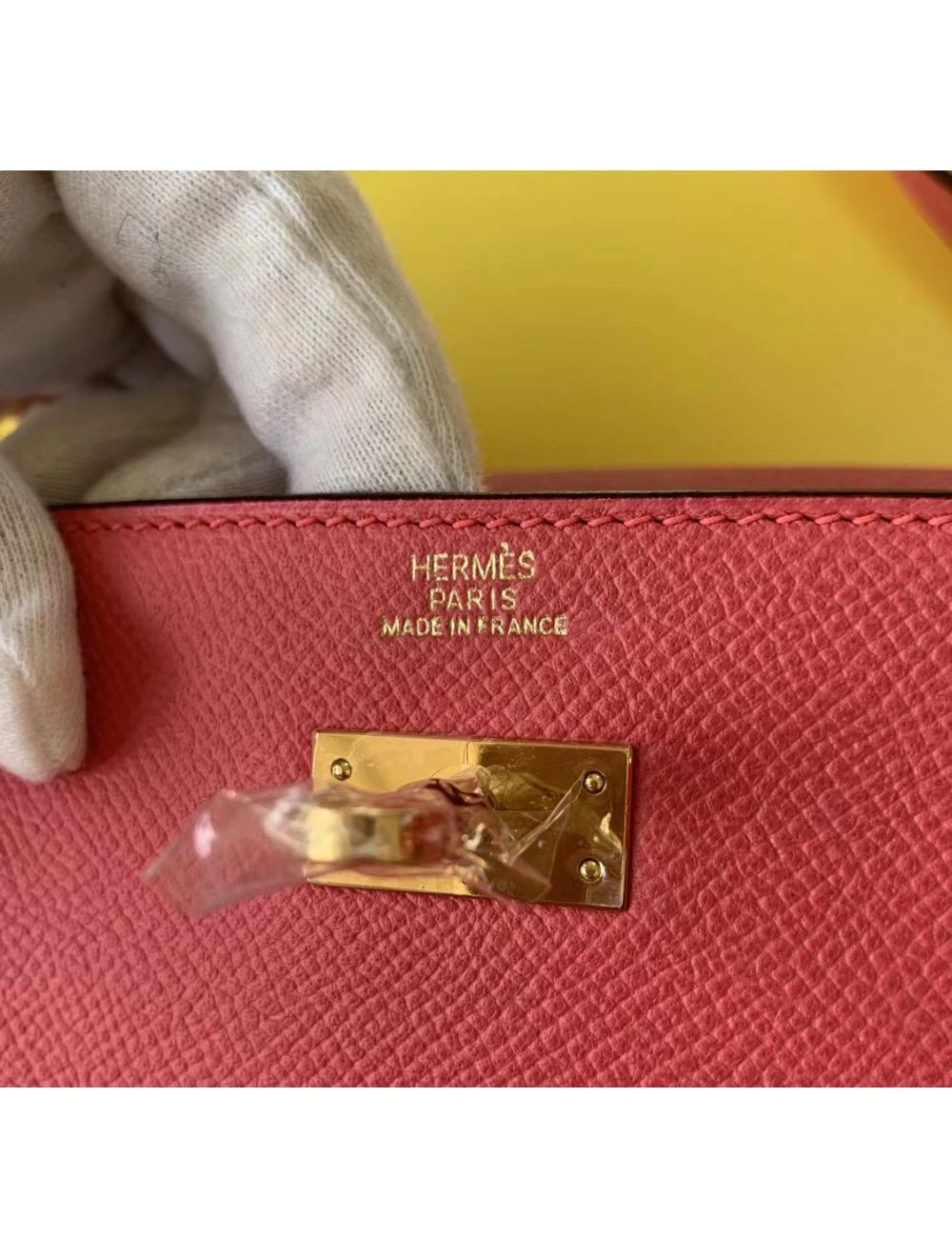 Hermes Kelly Classique To Go Wallet In Rose Lipstick Epsom Calfskin