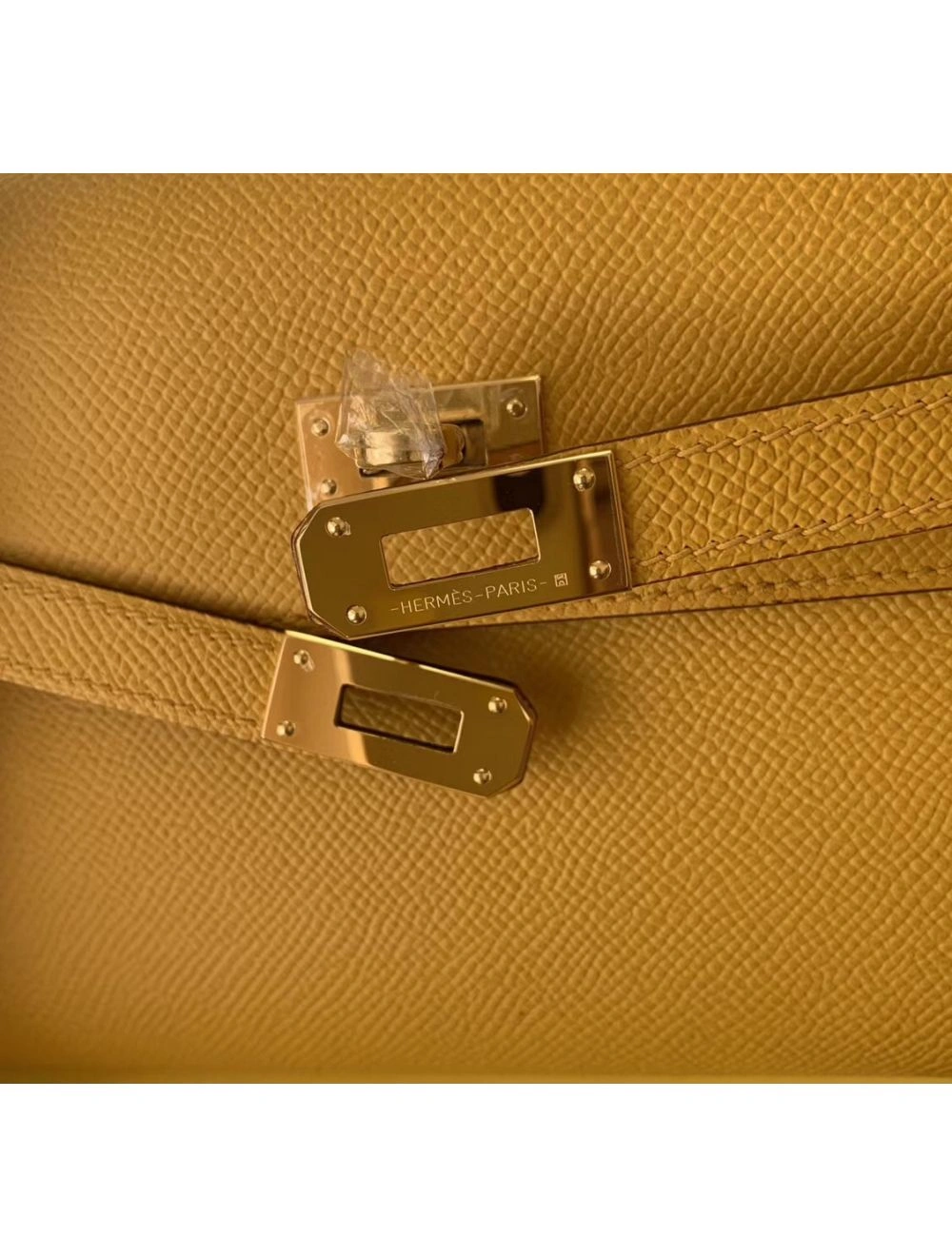 Hermes Kelly Classique To Go Wallet In Yellow Epsom Calfskin