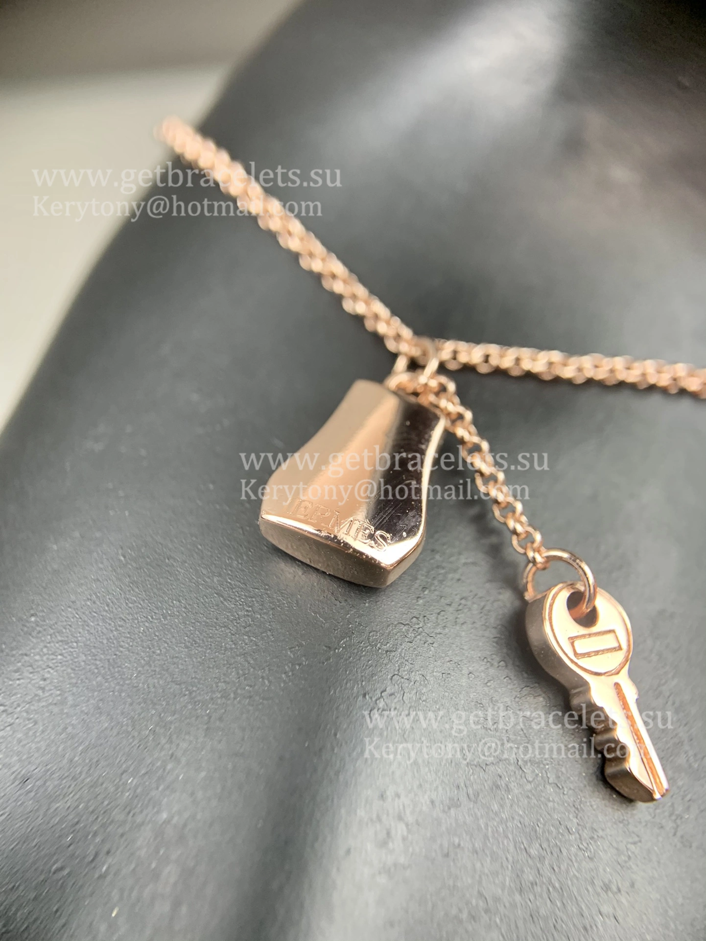 Hermes Kelly Clochette Bracelet Rose Gold 17cm Fashion Jewellery