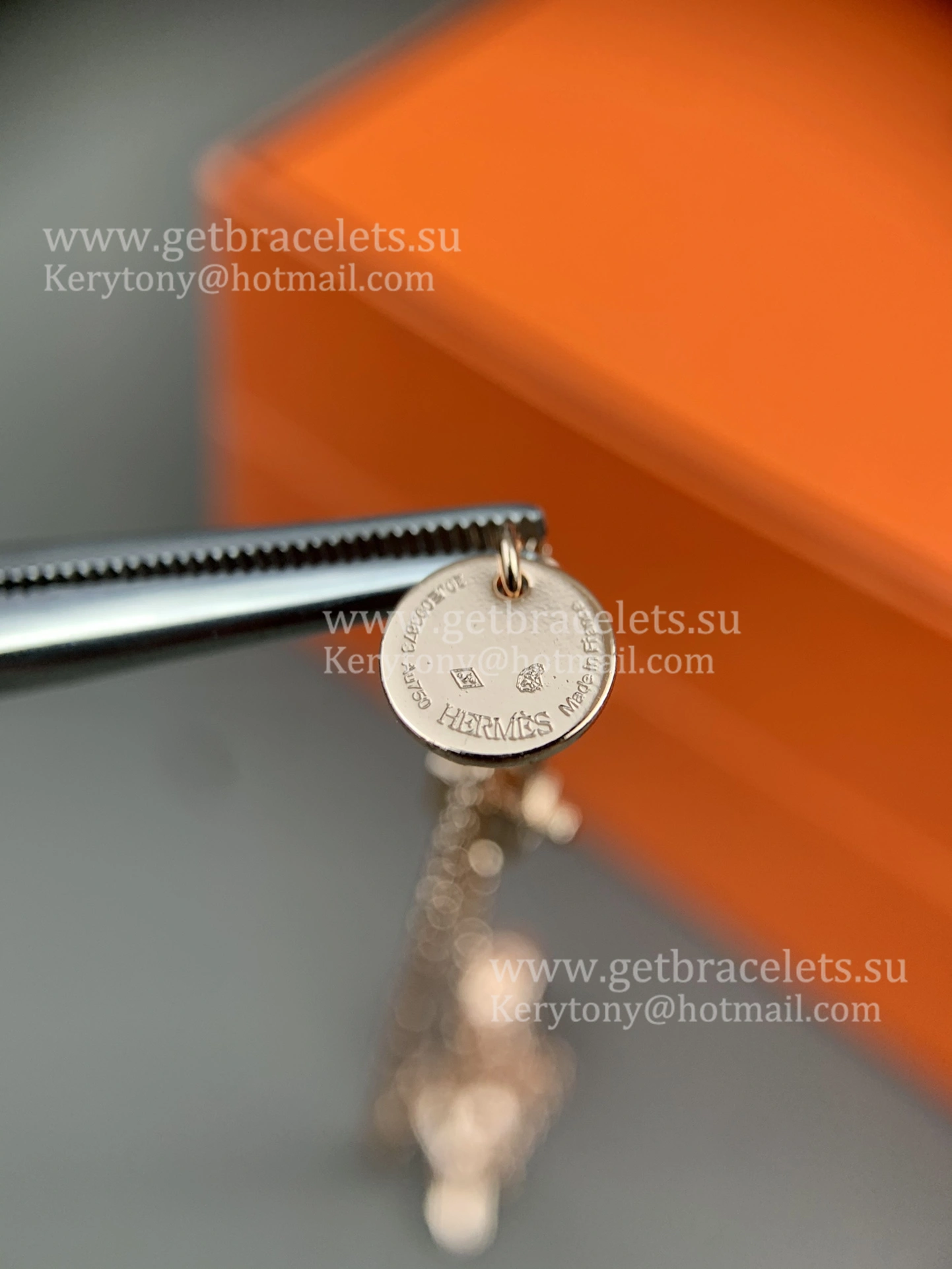 Hermes Kelly Clochette Bracelet Rose Gold 17cm Fashion Jewellery