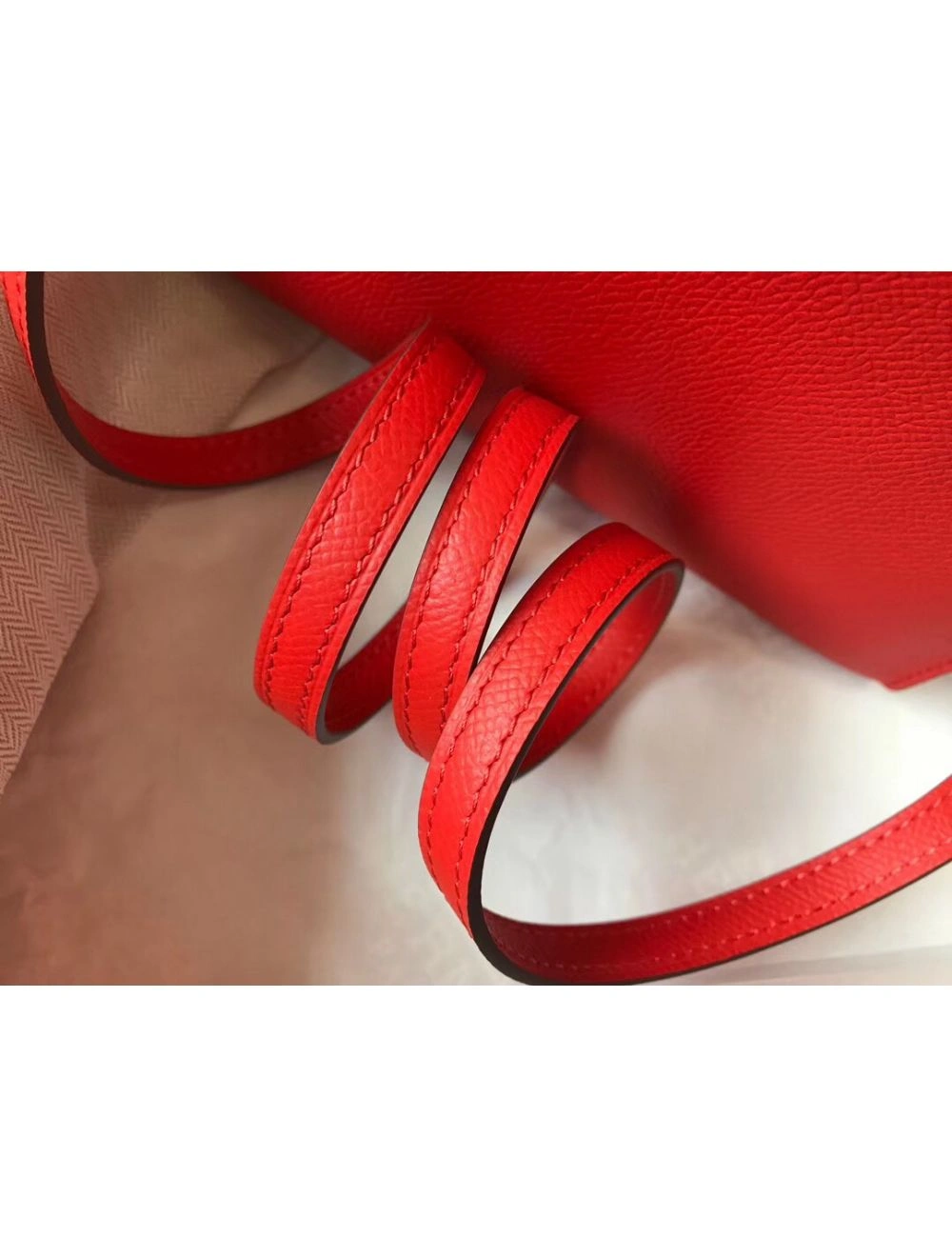 Hermes Kelly Mini II Bag In Rouge Casaque Epsom Leather GHW