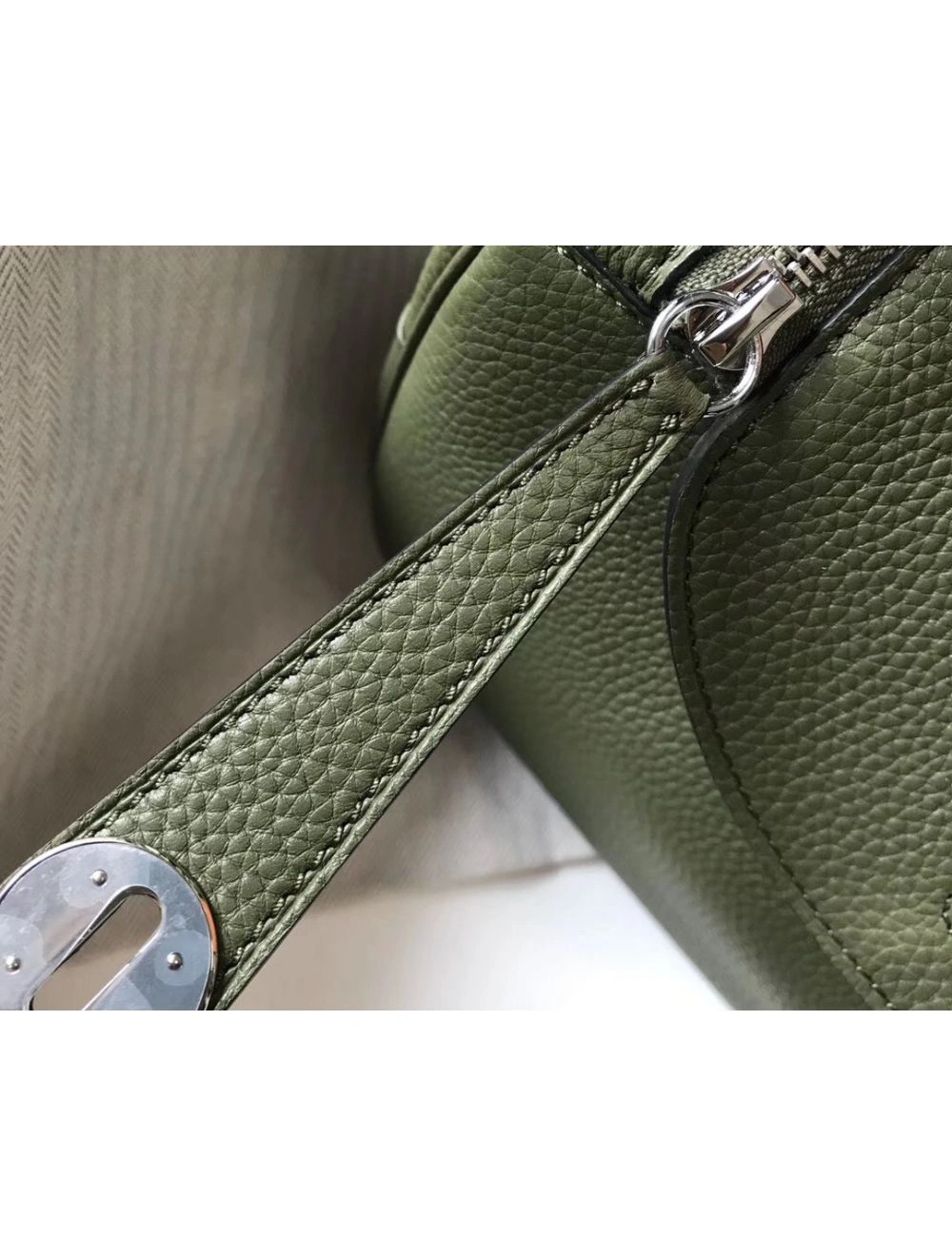 Hermes Lindy 26cm Bag In Canopee Clemence Leather PHW