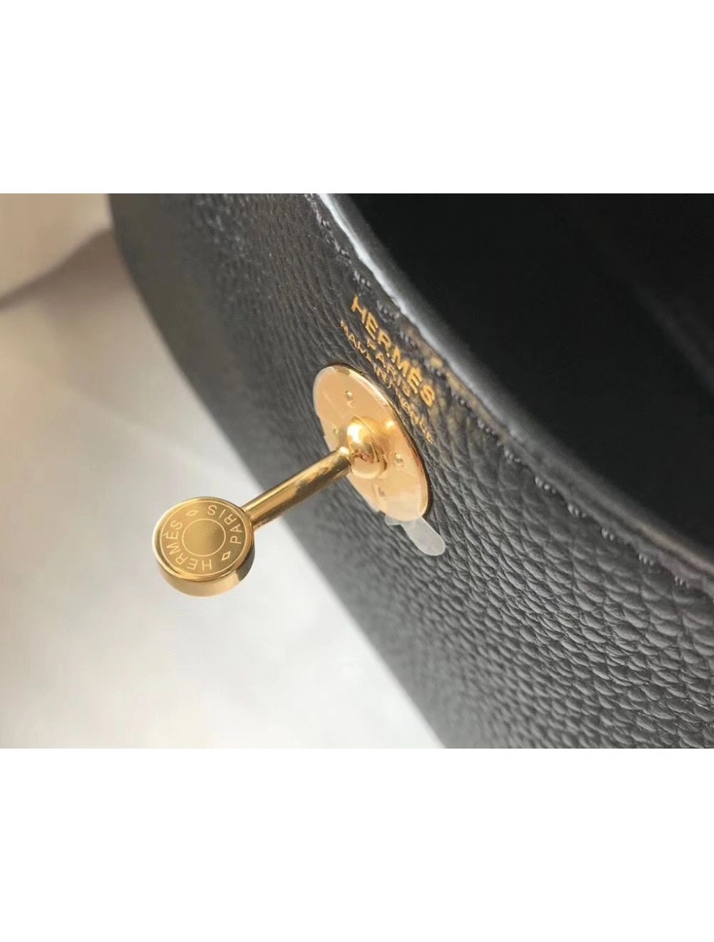 Hermes Lindy Mini Bag In Black Clemence Leather GHW