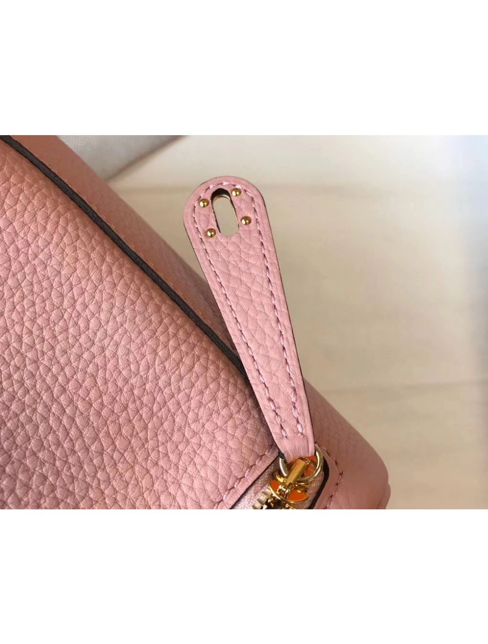 Hermes Lindy Mini Bag In Pink Clemence Leather GHW