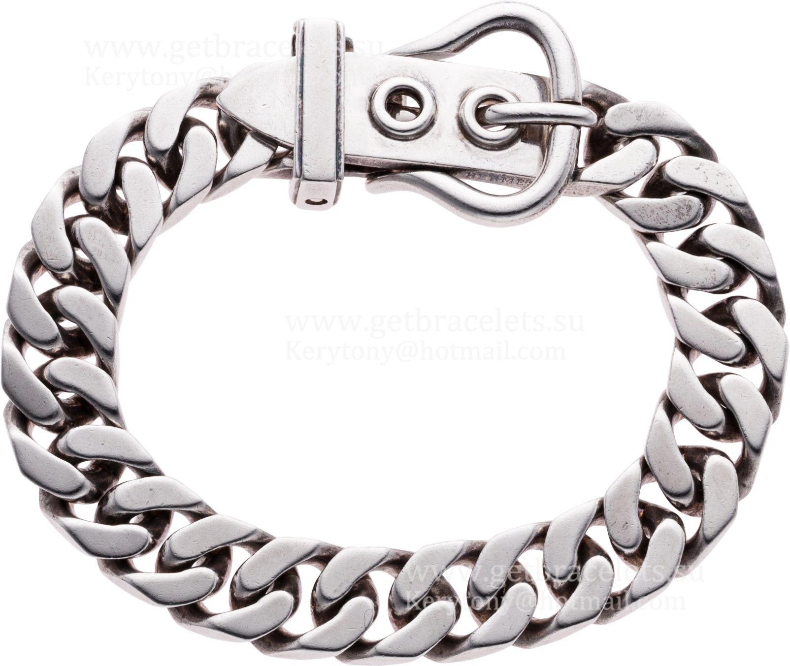 Hermes Mens Boucle Sellier Bracelet Large Silver Rose Gold Mother’s Day Gift