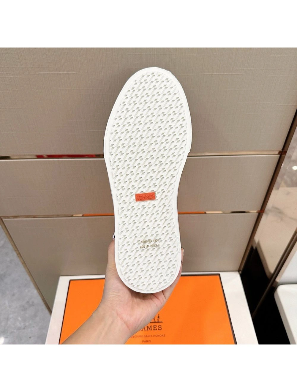 Hermes Men’s Get Sneakers in Beige Suede Leather