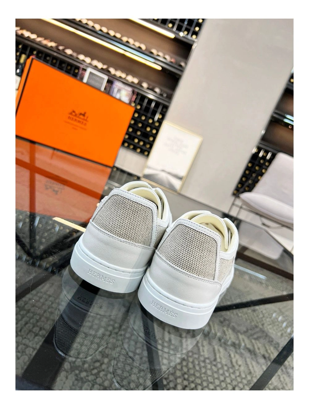 Hermes Men’s Get Sneakers in H Canvas