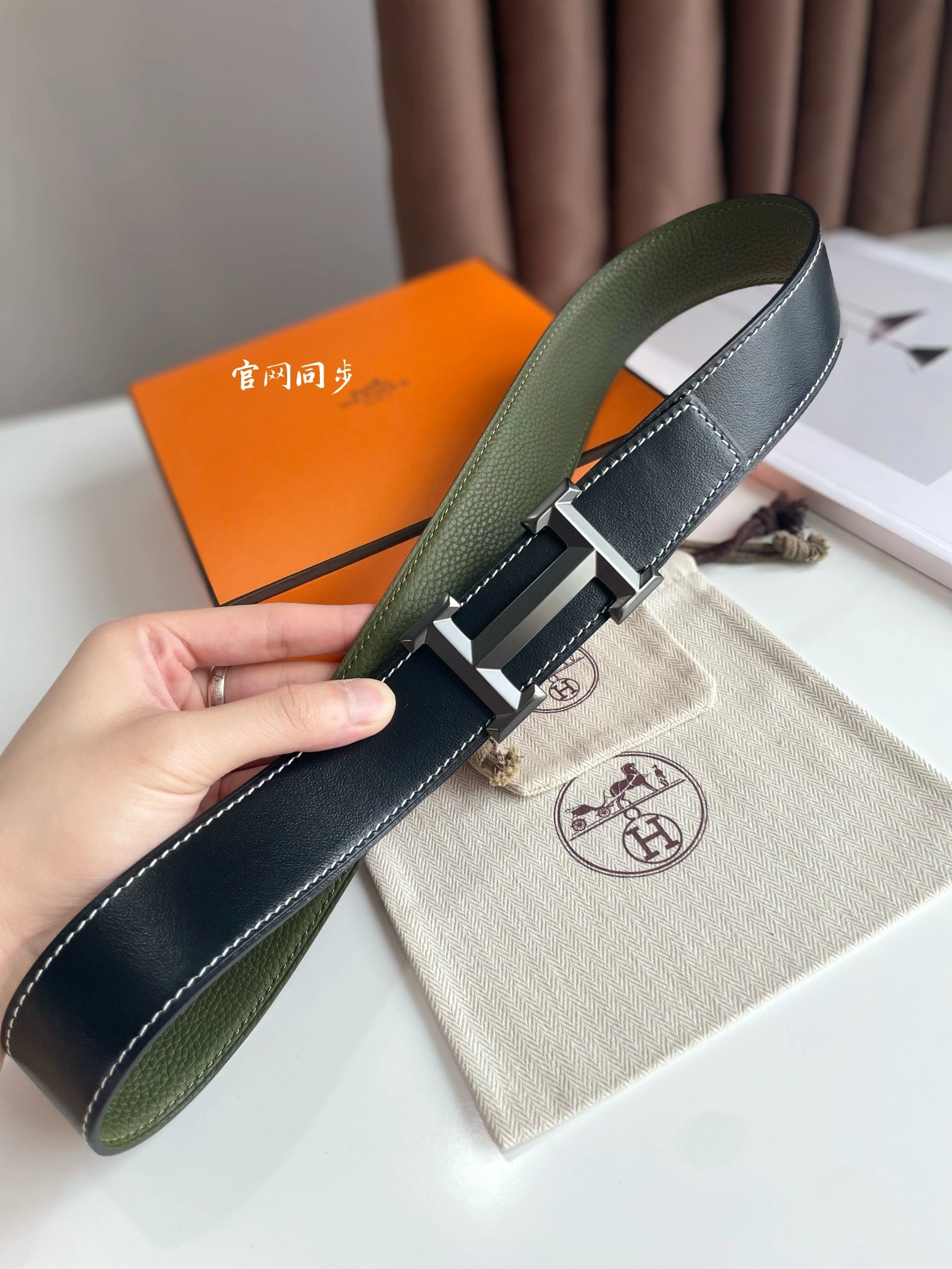 Hermes Mens Leather Belts Width 38mm 126