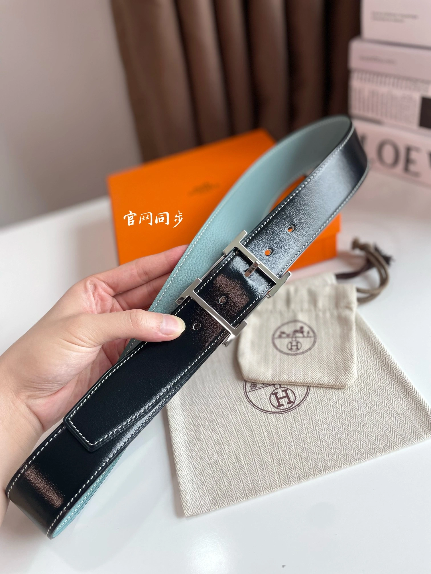 Hermes Mens Leather Belts Width 38mm 131