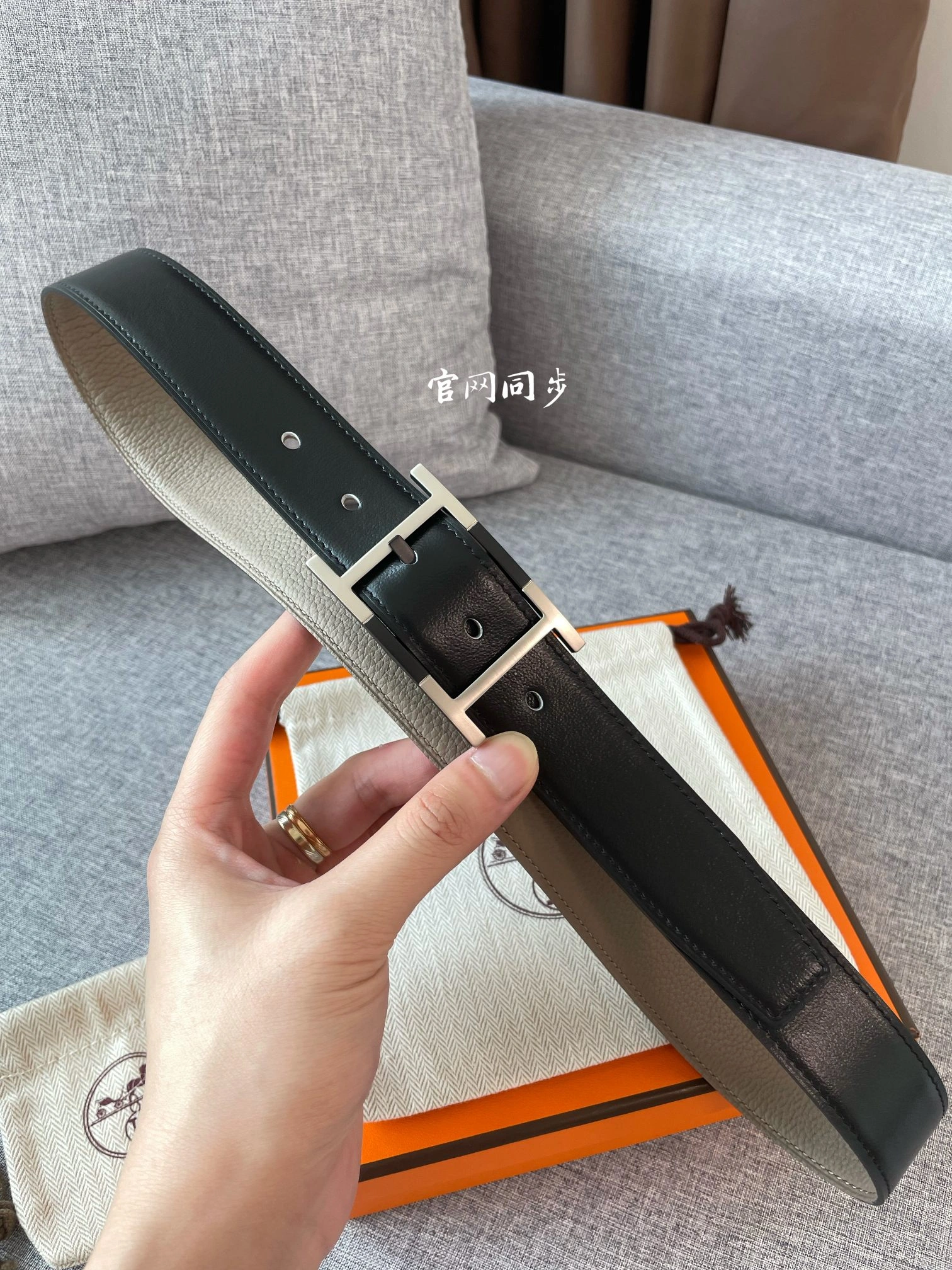 Hermes Mens Leather Belts Width 38mm 140