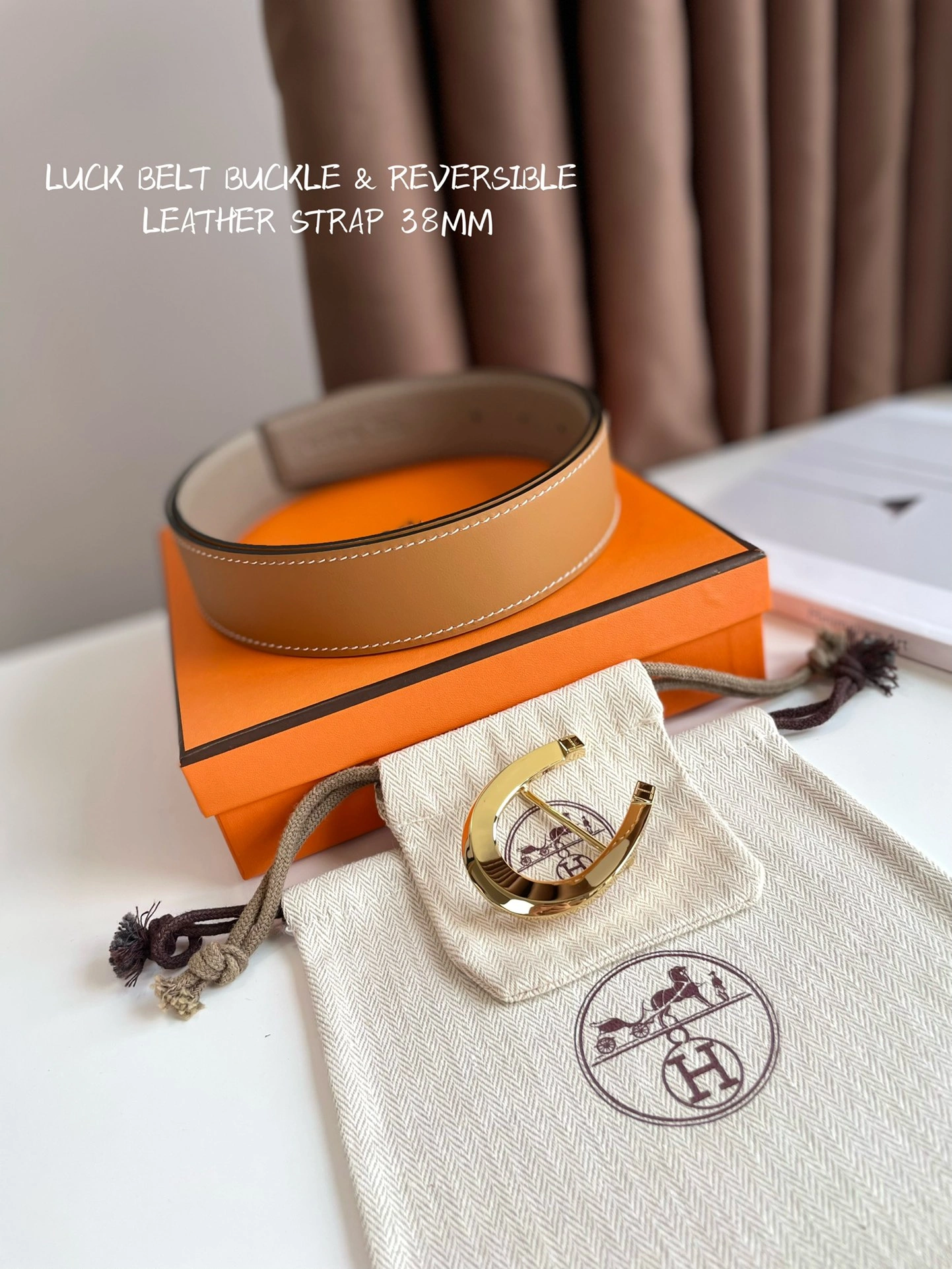 Hermes Mens Leather Belts Width 38mm 145