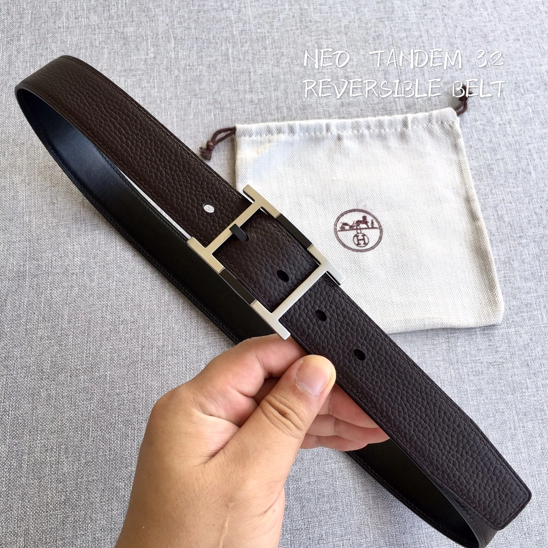 Hermes Mens Leather Belts Width 38mm 157