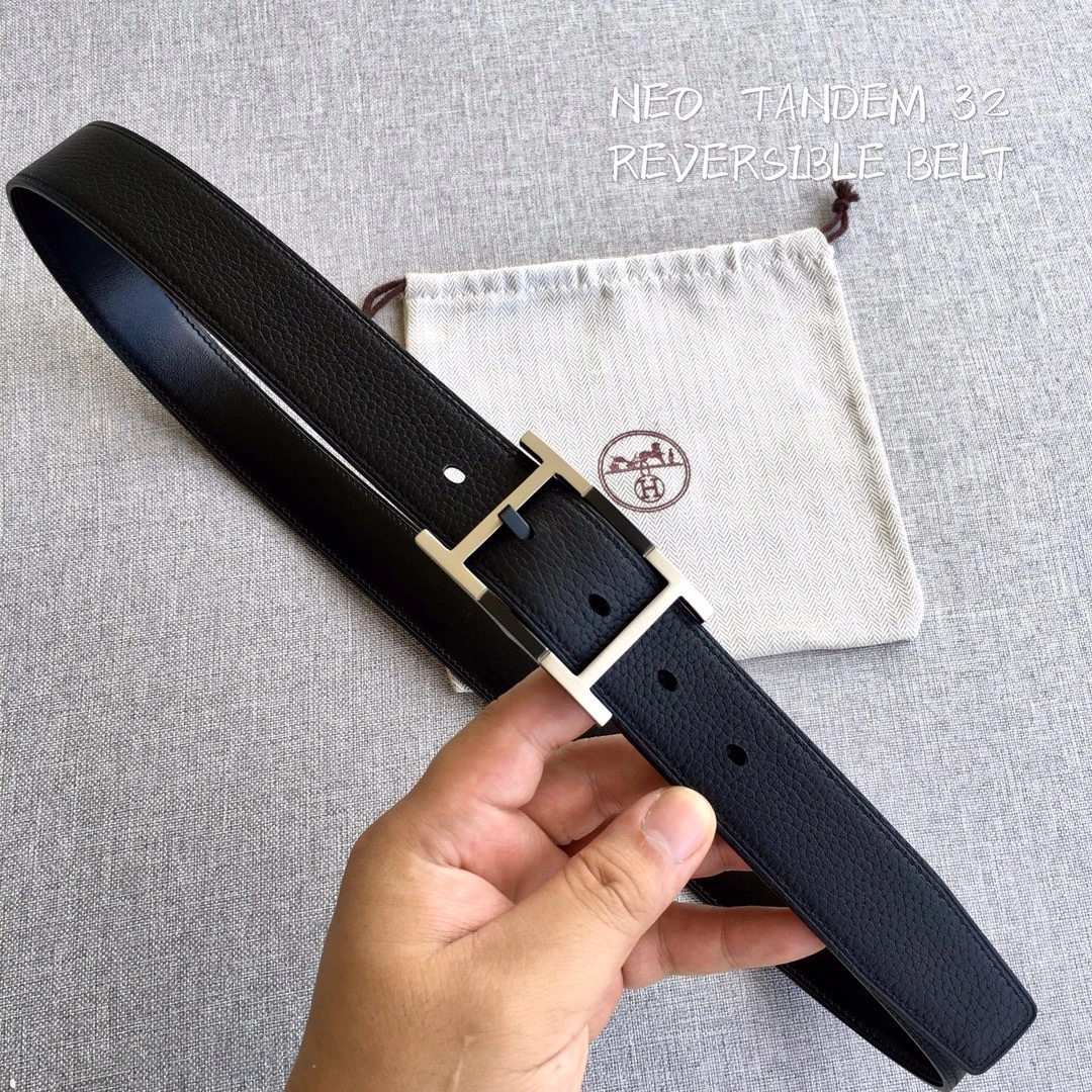 Hermes Mens Leather Belts Width 38mm 158