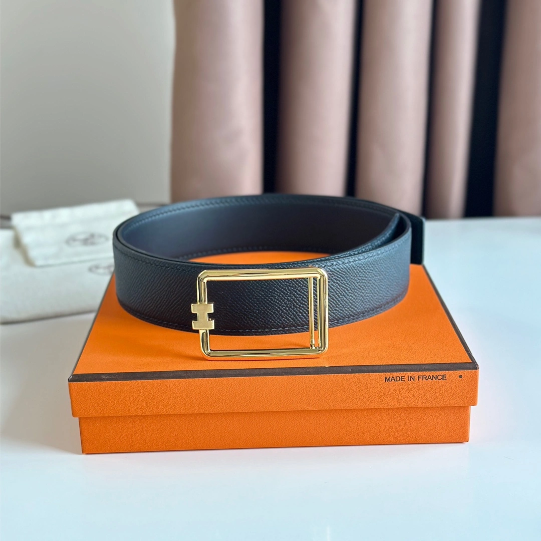 Hermes Mens Leather Belts Width 38mm 182