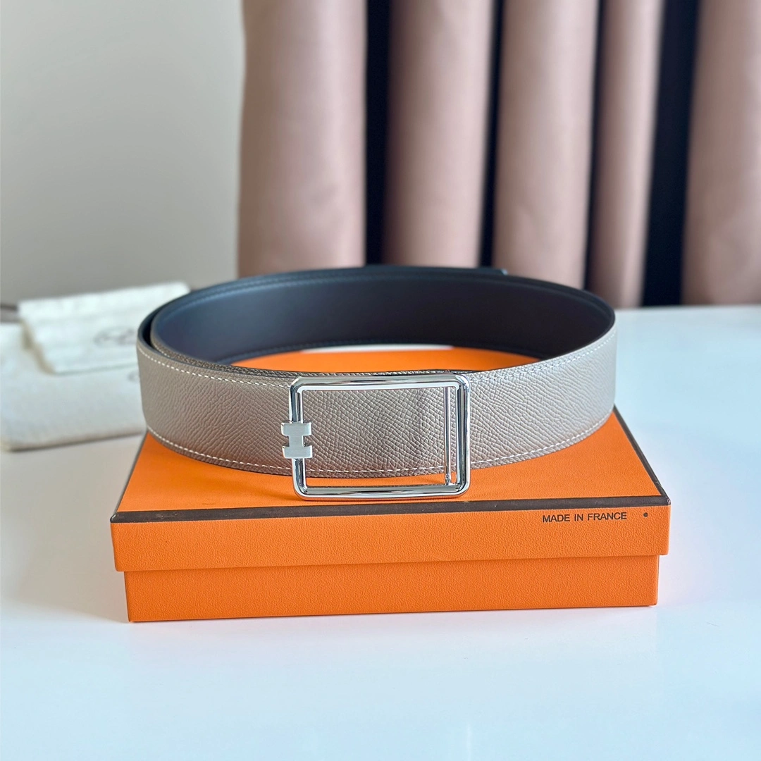 Hermes Mens Leather Belts Width 38mm 184