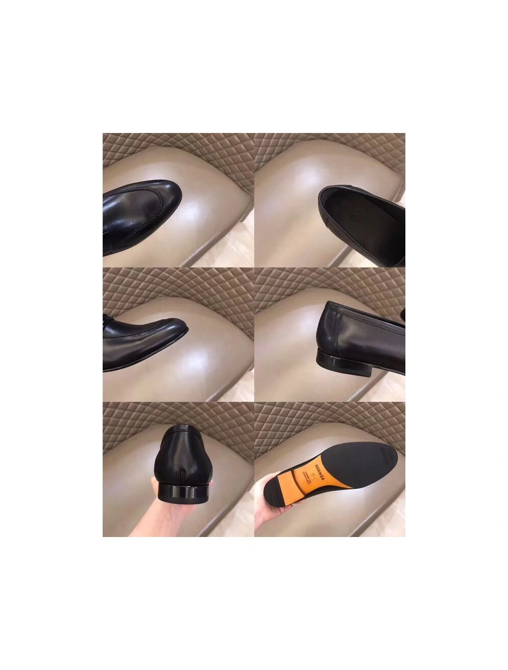 Hermes Men’s Paris Loafers In Black Calfskin