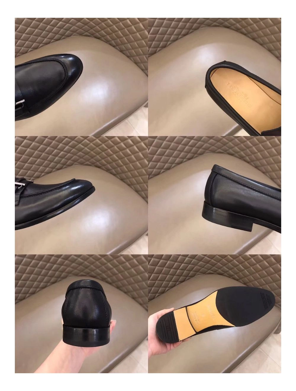 Hermes Men’s Sydney Loafers In Black Calfskin