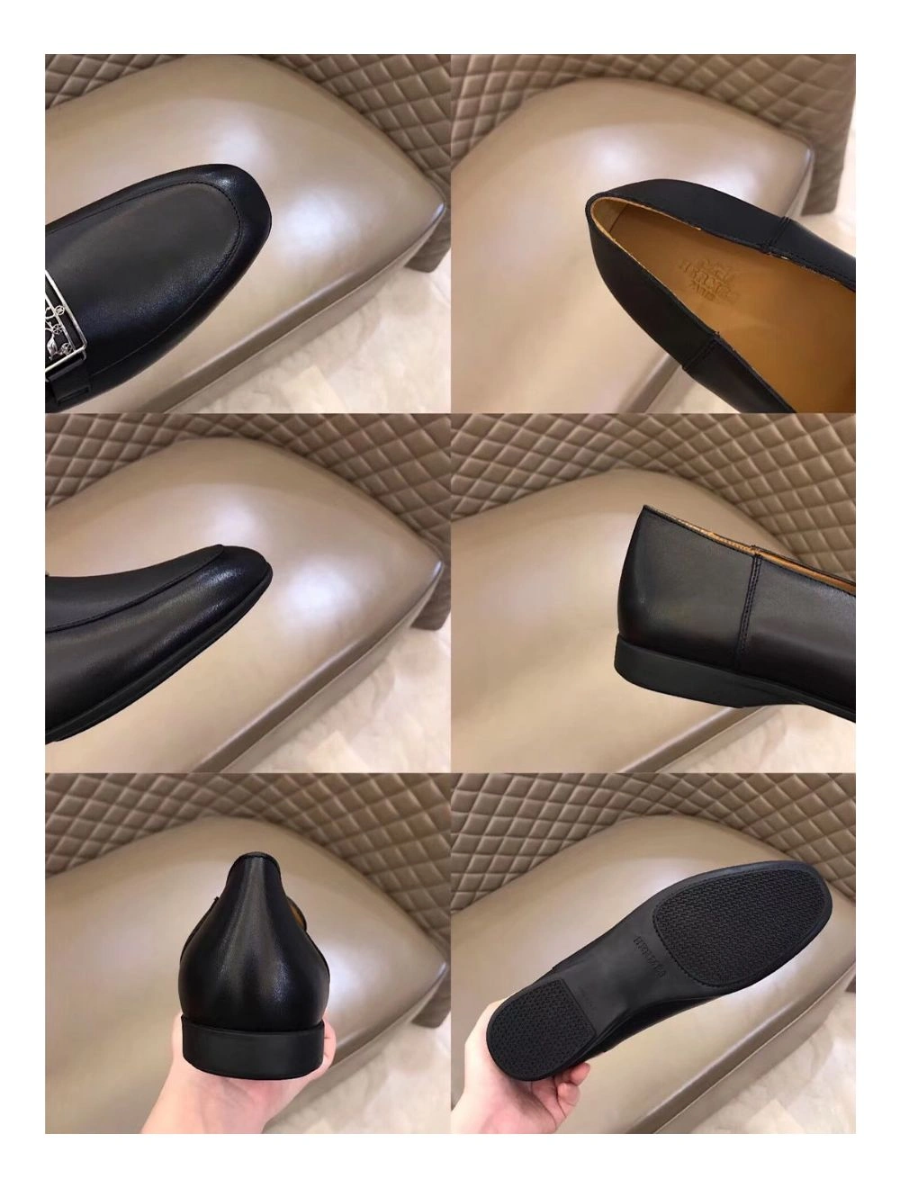 Hermes Men’s Tenor Loafers In Black Calfskin