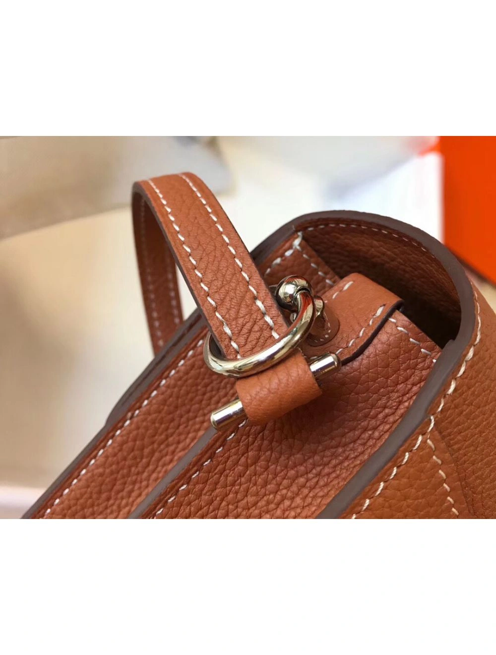 Hermes Mini Sac Roulis 18cm Bag In Brown Evercolor Calfskin