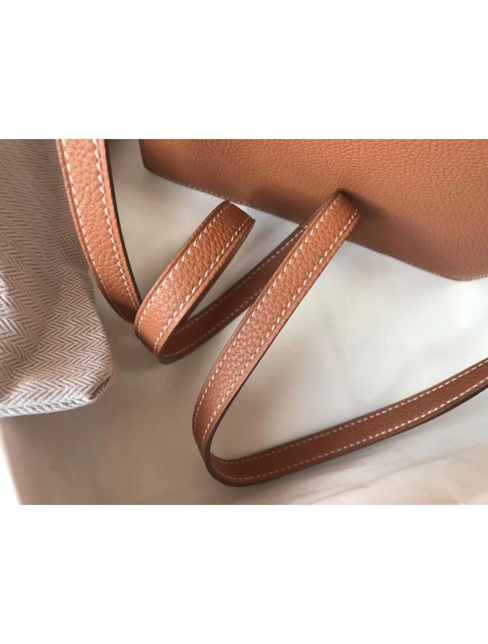 Hermes Mini Sac Roulis 18cm Bag In Brown Evercolor Calfskin