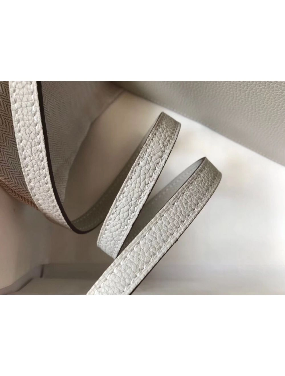 Hermes Mini Sac Roulis 18cm Bag In Pearl Grey Evercolor Calfskin